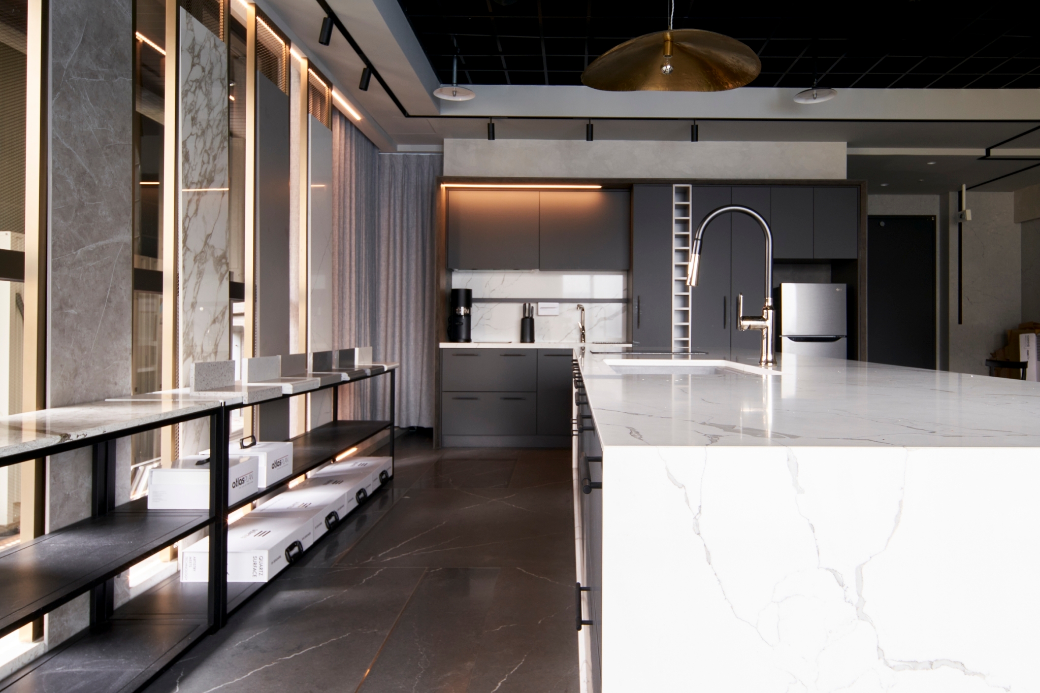 Mikado Quartz Artistry Meets Technology MQ218 Calacatta Tree